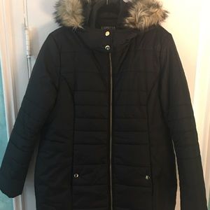 Express Long Puffer Cost with Hood Size XL 🔥